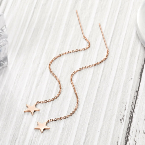 STAR THREADER EARRINGS