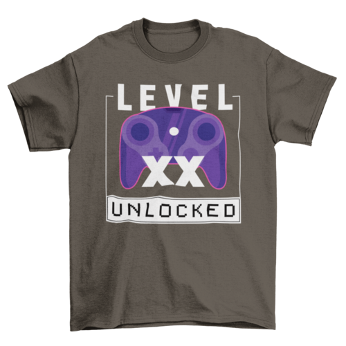 Level xx unlocked t-shirt