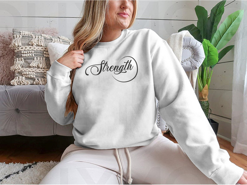 Strength, Christian Faith, Typography Tshirt Design