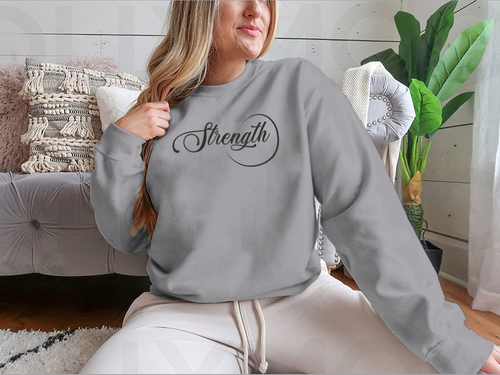 Strength, Christian Faith, Typography Tshirt Design